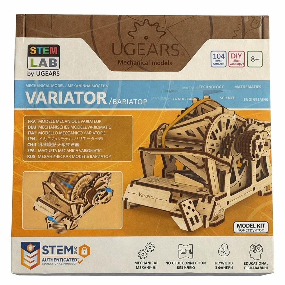 Ugears Stem Lab‎ Variator Wood Mechanical Model 104 Pcs Puzzle NEW